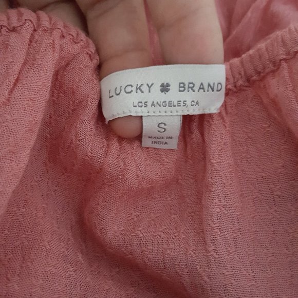 Lucky Brand | Rose Bell Sleeve Peasant Top - Picture 4 of 8